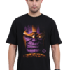 “Conquer with Power: Thanos Oversized Tee for the Ultimate Marvel Fan”